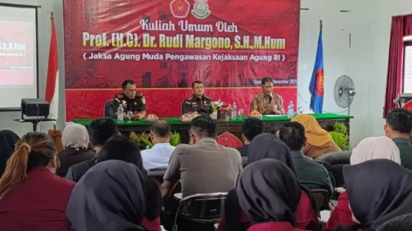Mahasiswa STIH Habaring Hurung Sampit Ikuti Kuliah Umum dari Kejaksaan Agung RI