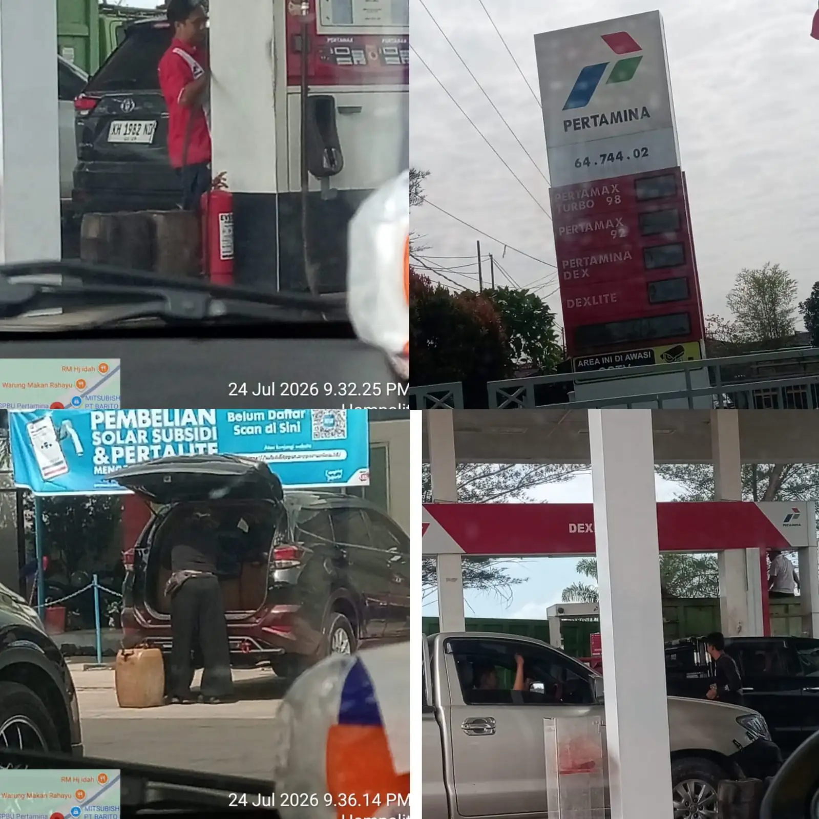 Diduga Pelangsir Pertalite, di SPBU Kereng Pangi Gunakan Derigen Marak  Diminta APH  Turun untuk Bertindak Tegas 