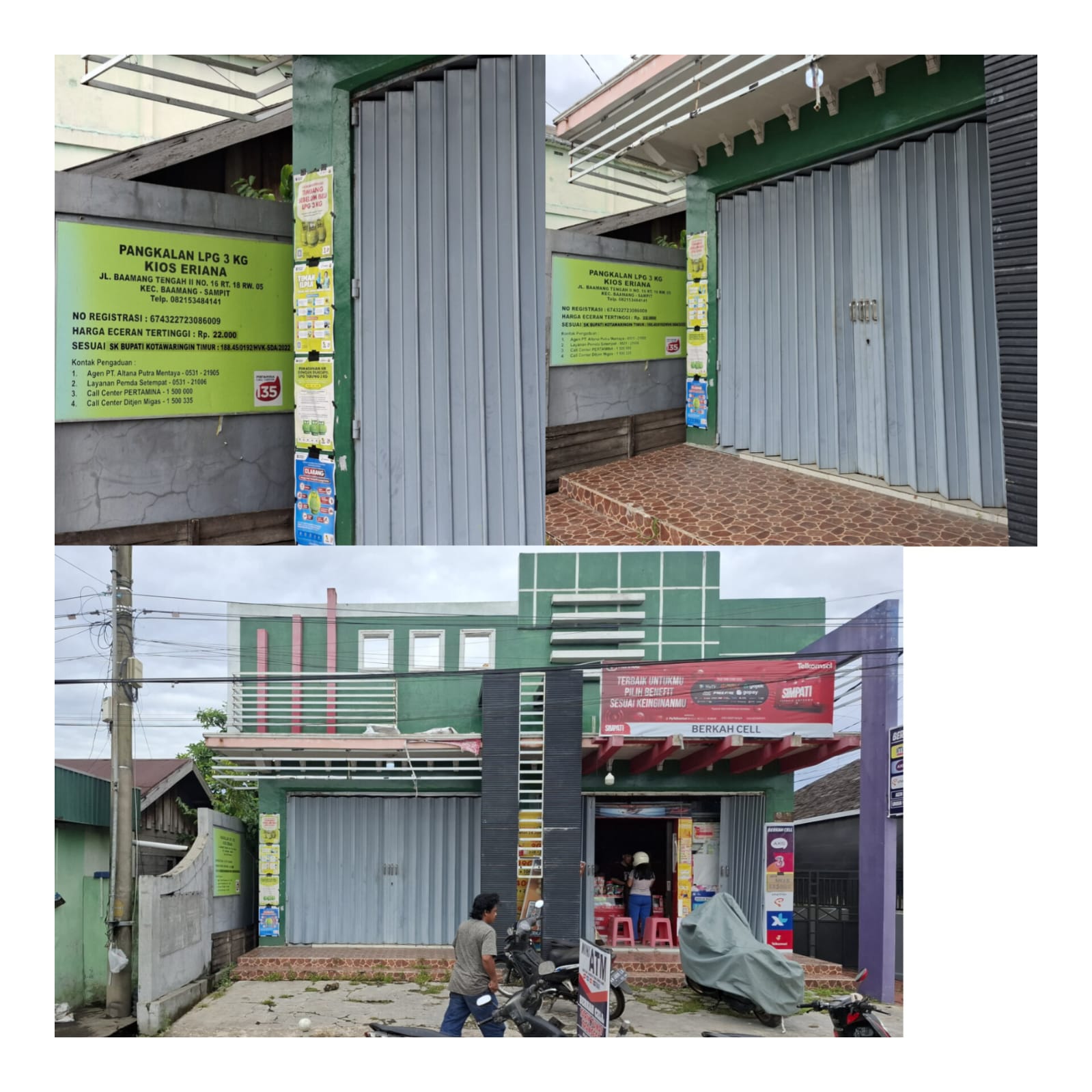 Masyarakat Keluhkan Pangkalan LPG 3 Kg, KIOS ERIANA Baamag Tengah, Jual Diatas HET