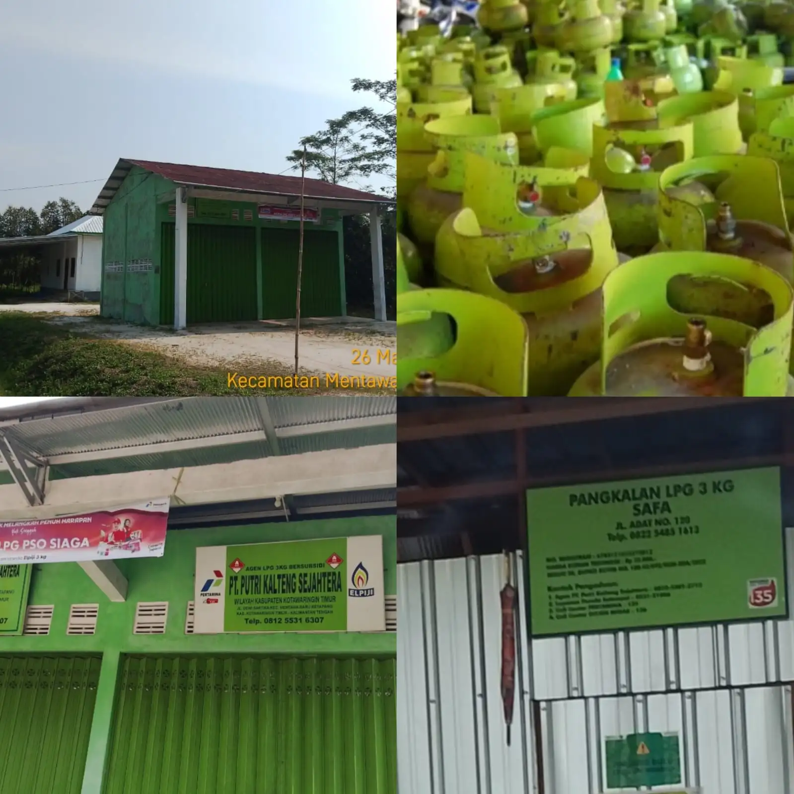 Diduga Kuat Derektur Agen Gas LPG 3 Kg  PT. Putri Kalteng Sejahtra Lempar Tanggung Jawab.